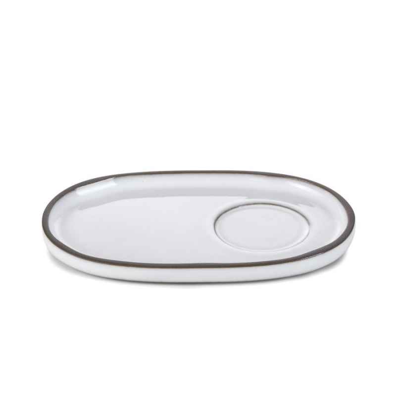 Preview: CARACTERE UNTERTASSE 13,5 x 8,3 x 1,2 cm Kumuluswolke weiss