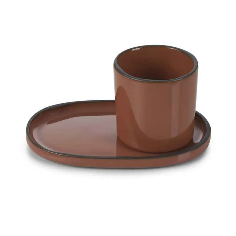 CARACTERE UNTERTASSE 13,5 x 8,3 x 1,2 cm Zimt