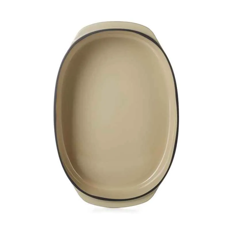 CARACTERE RECHTECKIGE Auflaufform 34 x 25 cm Muskatnuss REVOL
