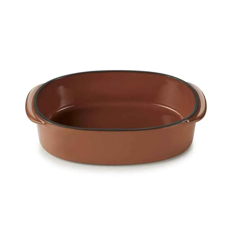 CARACTERE RECHTECKIGE Auflaufform 16 x 11 cm Zimt REVOL