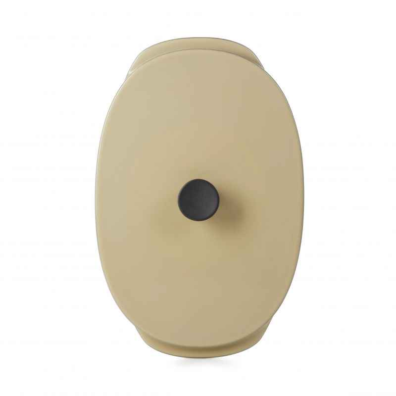 Preview: CARACTERE KASSEROLLE / AUFLAUFFORM MIT DECKEL 19 x 13 cm Muskatnuss REVOL