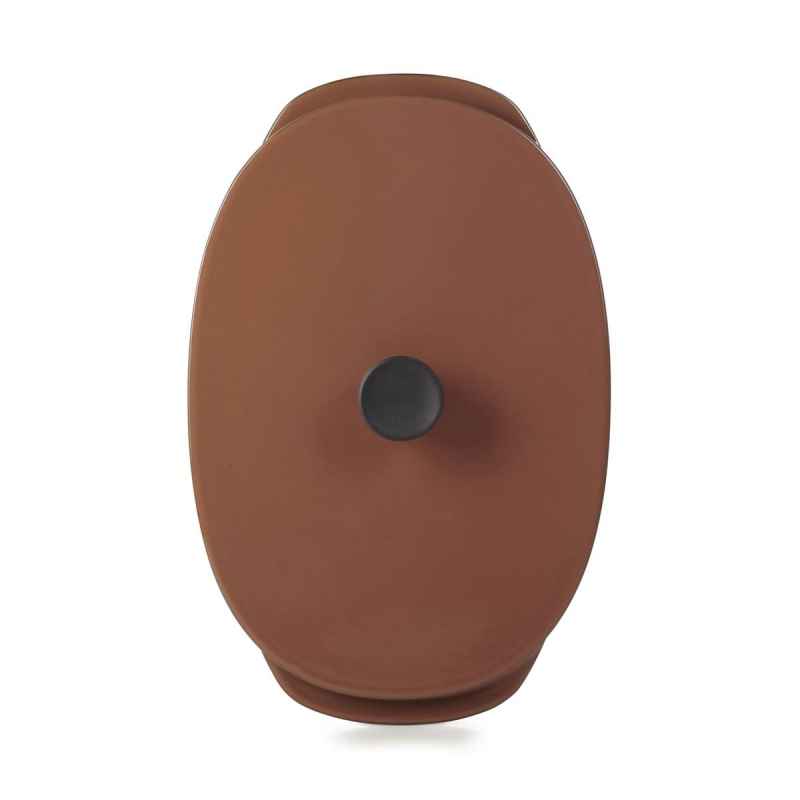 Preview: CARACTERE KASSEROLLE / AUFLAUFFORM MIT DECKEL 26 x 18,5 cm Zimt REVOL