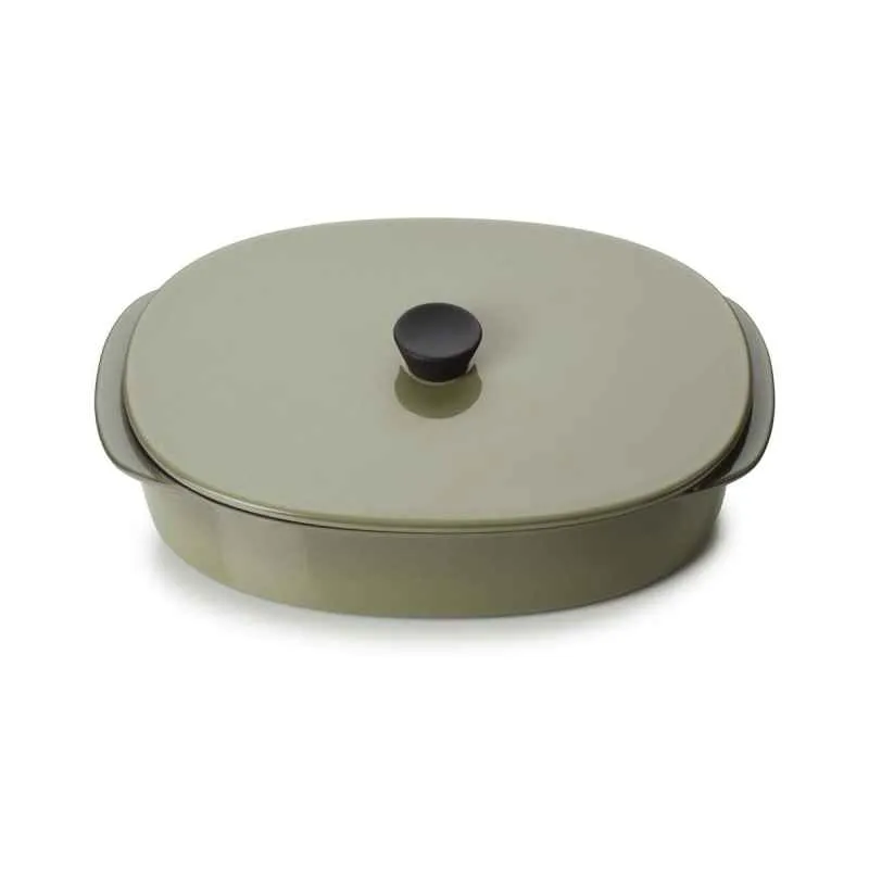 CARACTERE KASSEROLLE/ AUFLAUFFORM MIT DECKEL 26 x 18,5 cm Kardamom REVOL