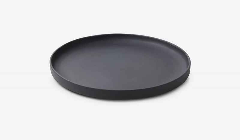 Preview: CARACTERE FLACHER TELLER 28 cm Matt schiefer styl