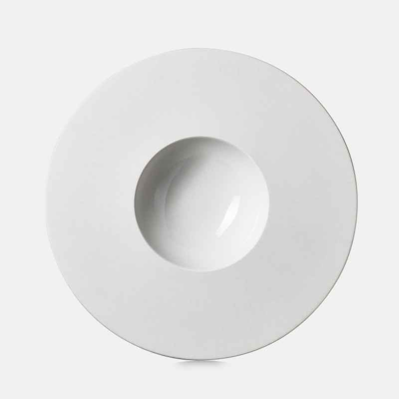 Preview: SPHERE KUGEL-TELLER Alabaster Weiss Ø 30,5 cm