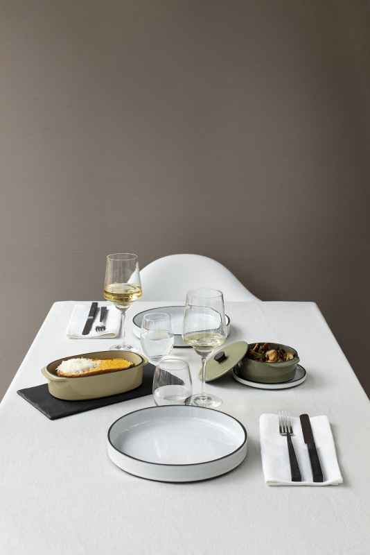Preview: CARACTERE GOURMET SCHALE 23 cm Kumuluswolke weiss