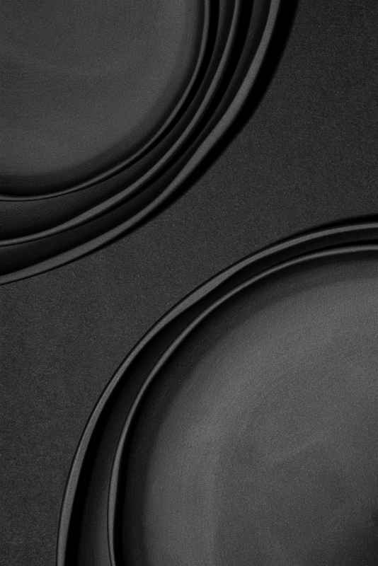 Preview: CARACTERE DESSERTTELLER 21 cm Matt schiefer styl