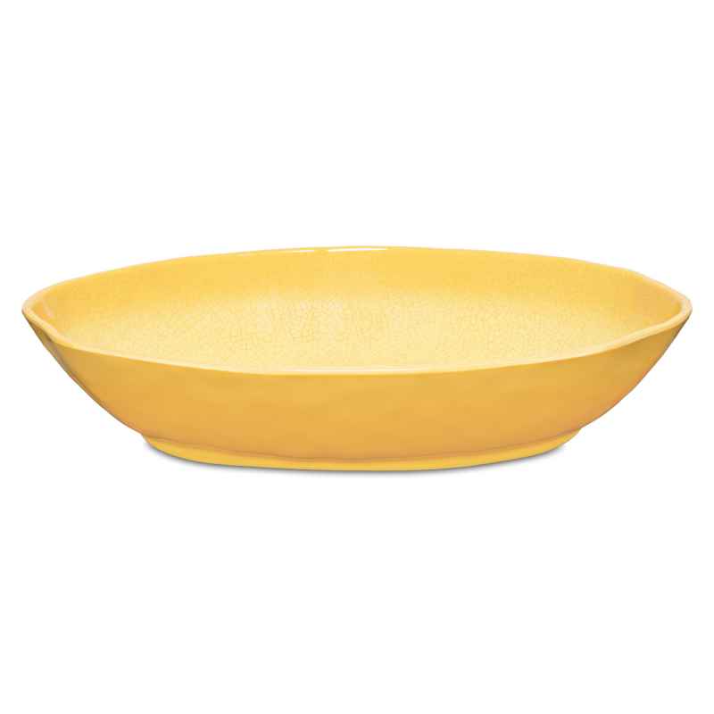 Preview: Servierschale oval 33 x 23,5 x 7 cm Atmosfera ocker