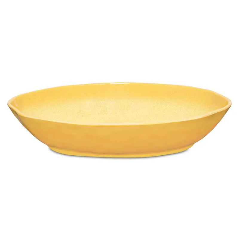 Servierschale oval 33 x 23,5 x 7 cm Atmosfera ocker