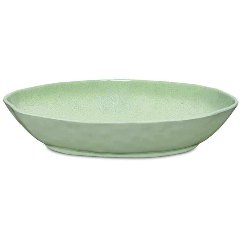 Preview: Servierschale oval 33 x 23,5 x 7 cm Atmosfera grün