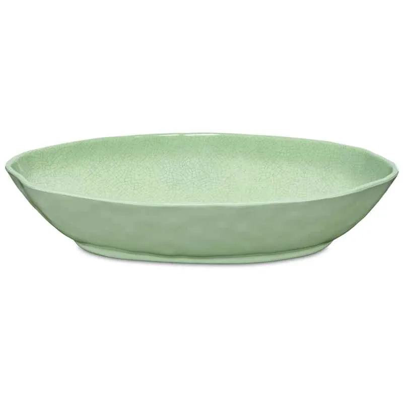 Servierschale oval 33 x 23,5 x 7 cm Atmosfera grün