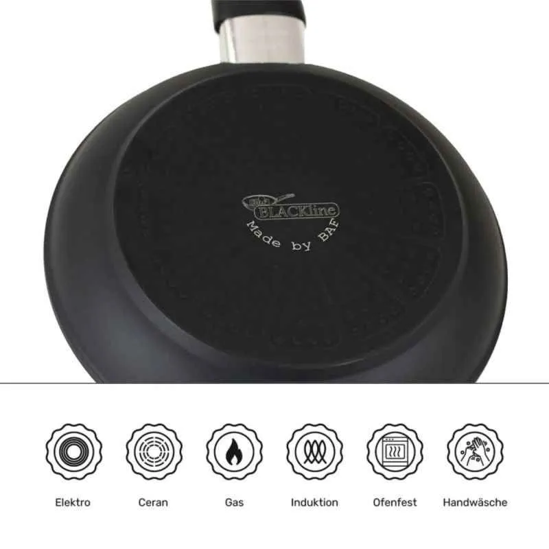 Schmorpfanne 28 cm BAF BLACKline für alle Herdarten