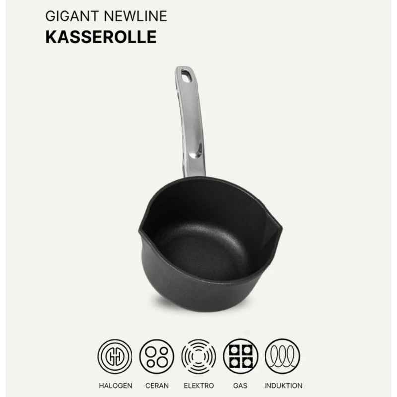 Preview: Stieltopf / Kasserolle 18 cm BAF GIGANT Newline für alle Herdarten