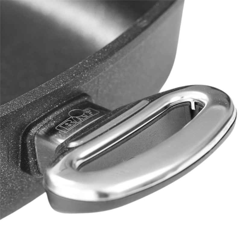 Preview: Viereckbräter mit Deckel 28x28 cm BAF GIGANT Newline für alle Herdarten