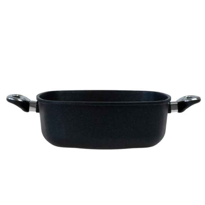 Preview: Viereckbräter mit Deckel 28x28 cm BAF GIGANT Newline für alle Herdarten
