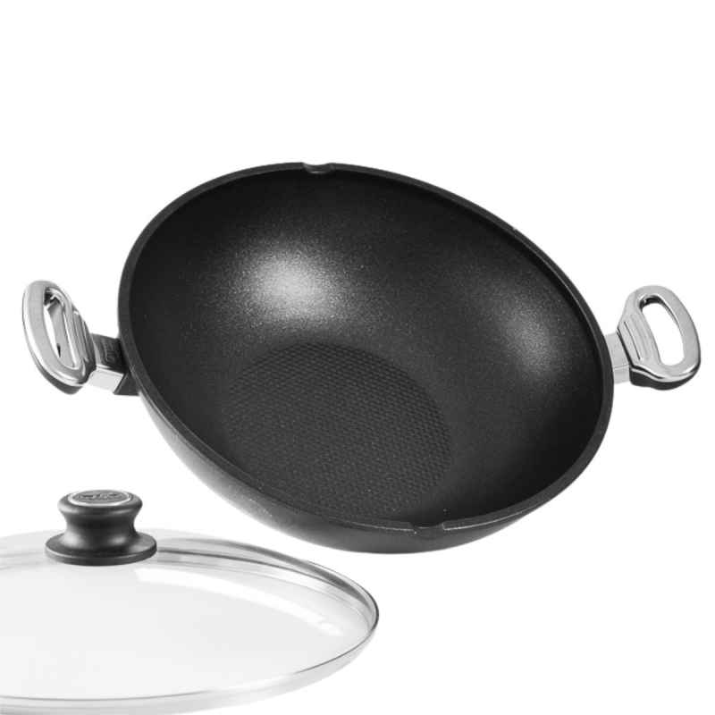 Preview: Wokpfanne mit Deckel 30 cm BAF GIGANT Newline für alle Herdarten