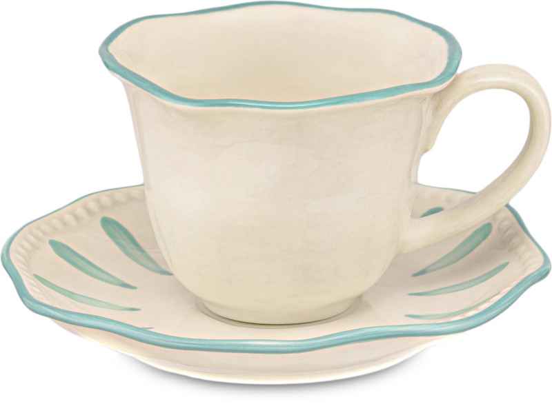 Preview: Espressotasse mit Untertasse Domitilla Aqua Grün