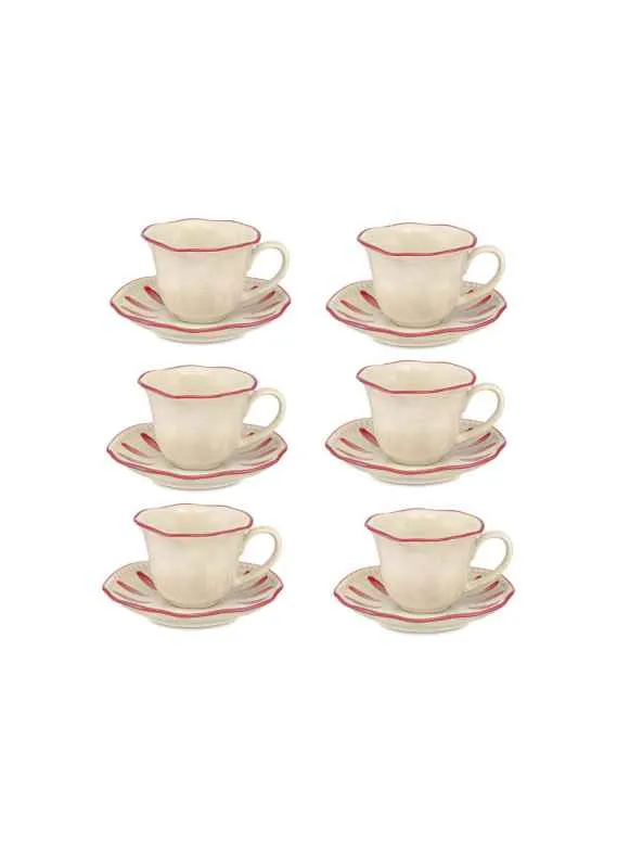 Espressotasse mit Untertasse Domitilla Magenta
