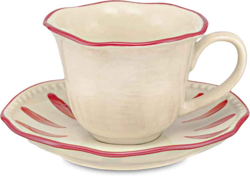 Preview: Espressotasse mit Untertasse Domitilla Magenta