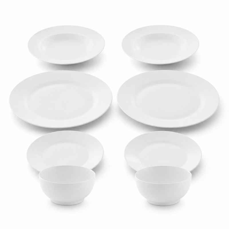Speiseservice Essenziale 8-teilig für 2 Personen · weiß