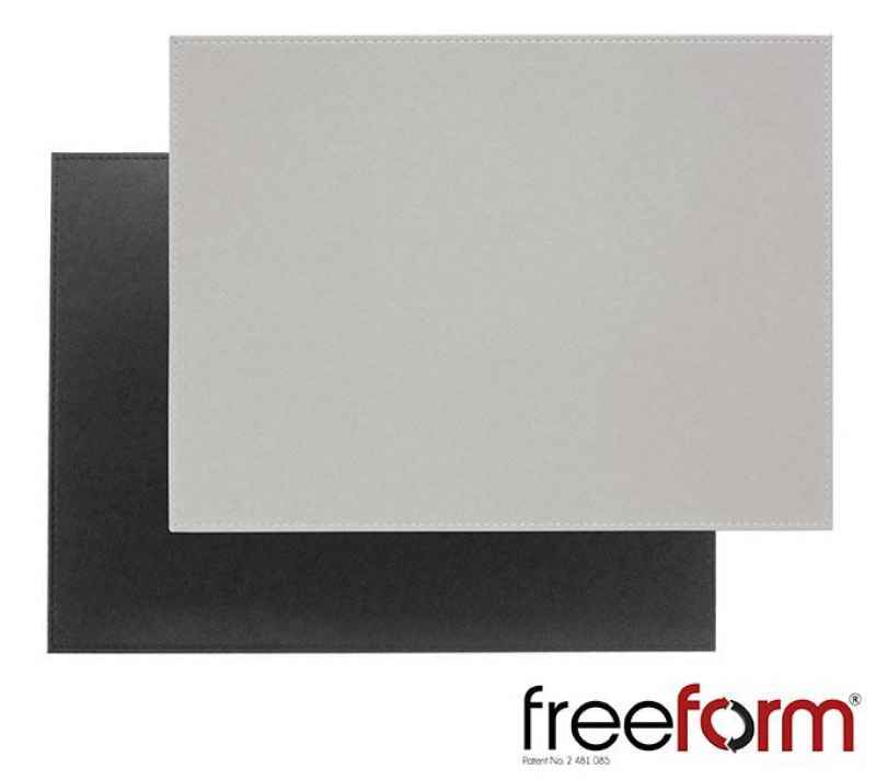 Preview: Platzset 40 x 30 cm grau / schwarz