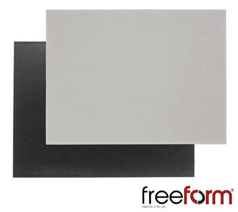 Platzset 40 x 30 cm grau / schwarz