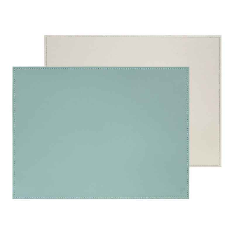 Preview: Platzset 40 x 30cm mint / grau