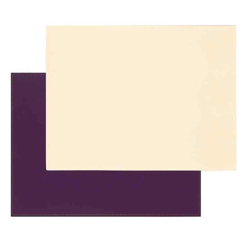 Platzset 40 x 30 cm pflaume / elfenbein