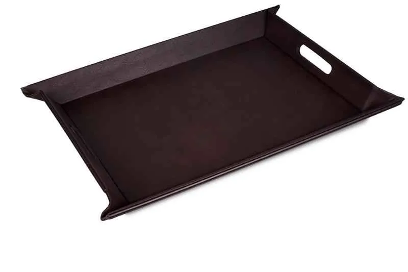 Wendetablett Vintage - braun, real leather Imitat (55 x 41 cm)