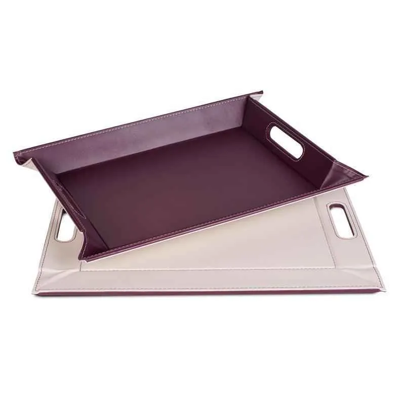 Wendetablett Pflaume / Elfenbein - 45 x 35cm
