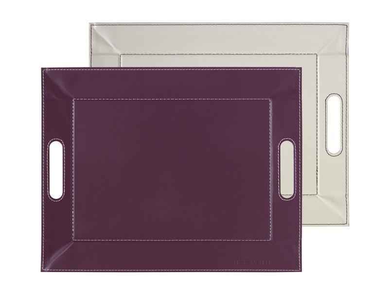 Preview: Wendetablett Pflaume / Elfenbein - 45 x 35cm