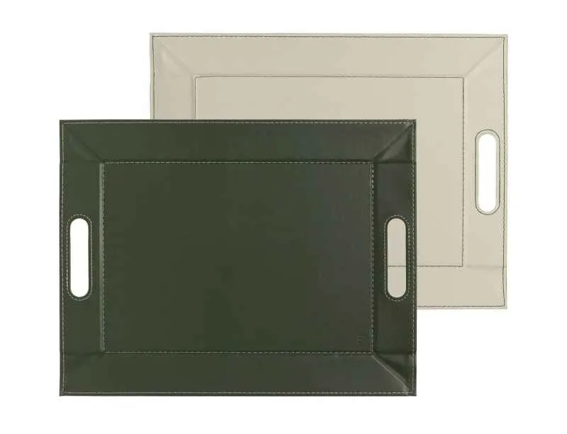 DUO - Wendetablett, Olive/Elfenbein, klein