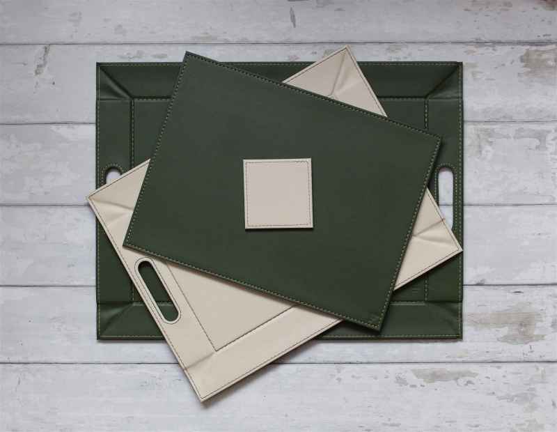 Preview: Wendetablett, Olive/Elfenbein, klein
