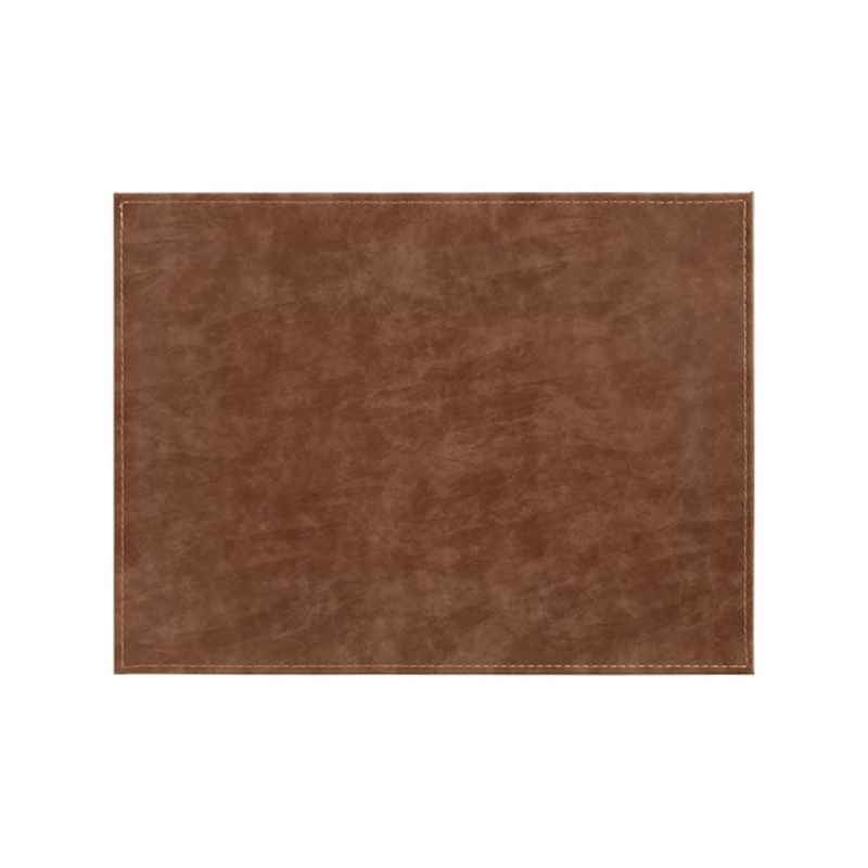 Preview: Freeform Platzset rechteckig Hellbraun/Dunkelbraun 40 x 30 cm