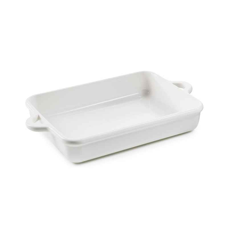 Preview: RECHTECKIGE INDUKTIONSAUFLAUFFORM 34 CM Alabaster Weiss REVOL BOMBANCE