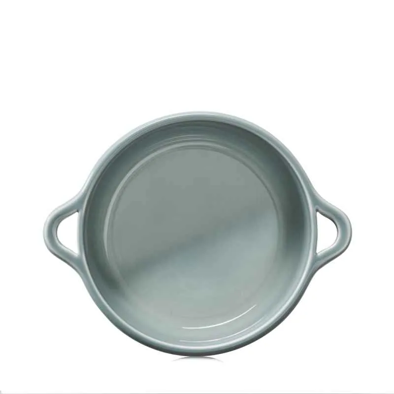 RUNDE OFENKASSEROLLE 19 CM OHNE DECKEL Wolkengrau