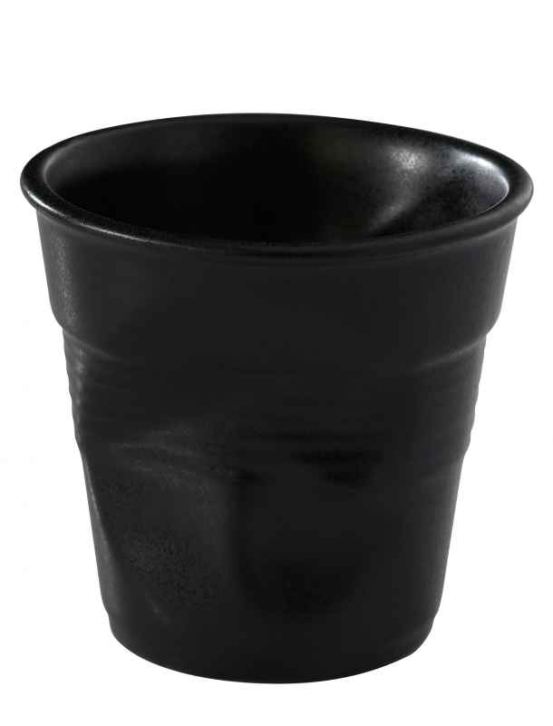 Preview: Knickbecher Cappuccino 0,18l Mattschwarz