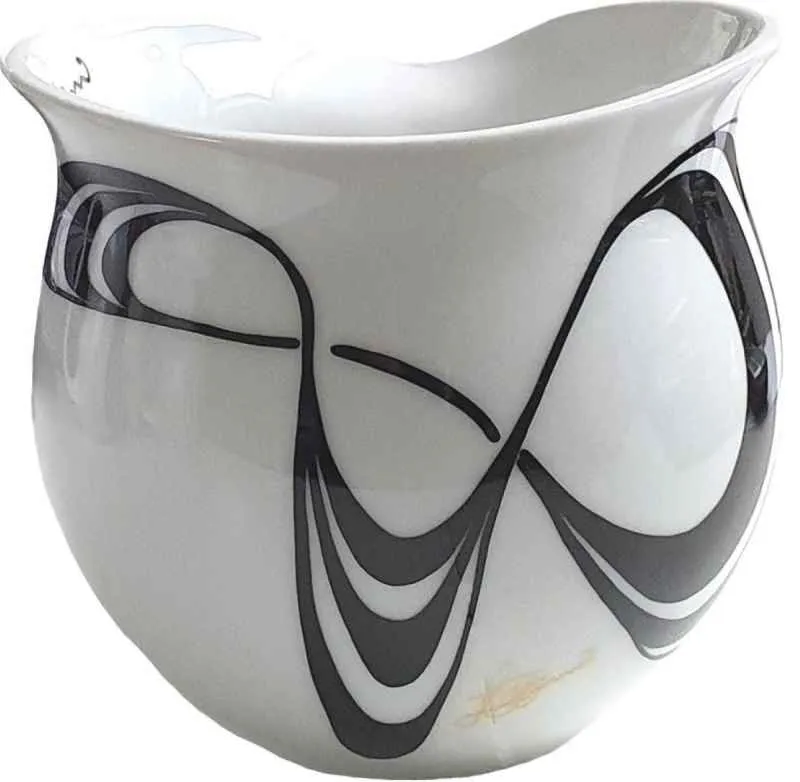 Luigi Colani Porzellan Kaffeebecher XXL Capriole black