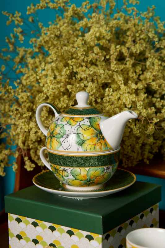 Preview: Tea4One mit Untertasse MIRABILIA 400 ml "Libellula"