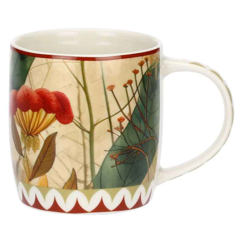 Preview: Porzellanbecher 2er Set MIRABILIA 350 ml rot