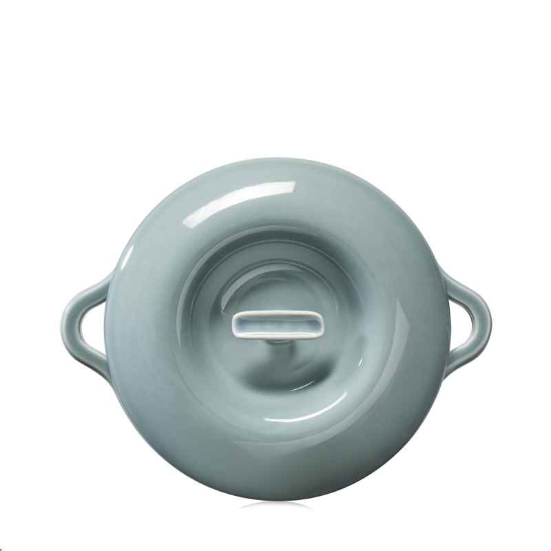 Preview: RUNDE INDUKTIONSKASSEROLLE 26 CM MIT PORZELLANDECKEL Wolkengrau