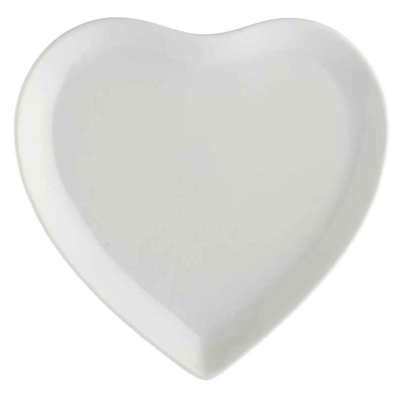 Preview: Dessertteller Herzform 2er Set 17 × 17 cm Cupido