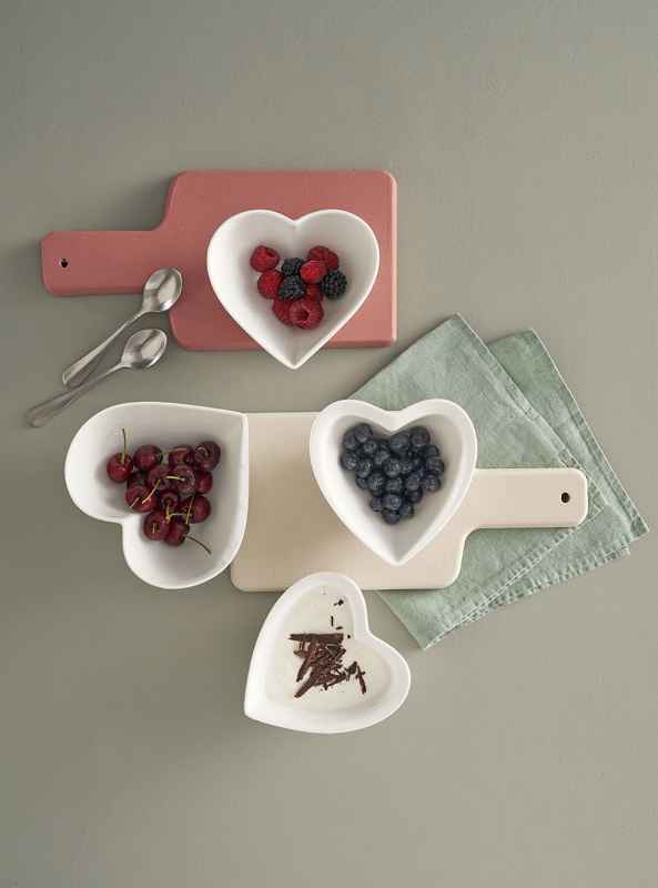 Preview: Herzschalen 6 er Set Cupido 13 x 12 x 5,8 cm