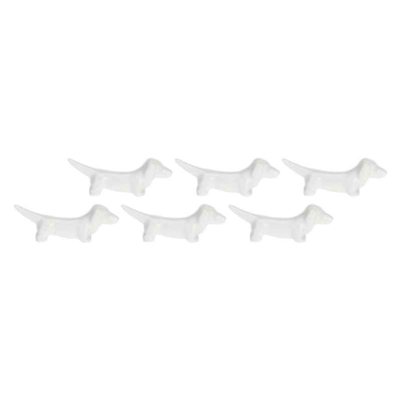 Preview: Besteckhalter 6er Set Hund "Appoggia Posate Cane" Fattoria 7,5 cm