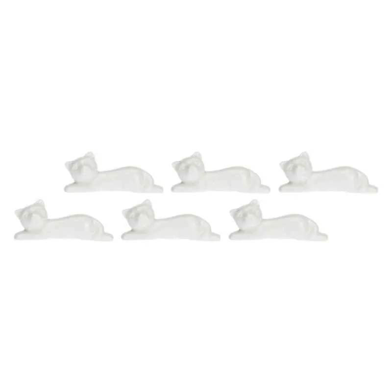 Besteckhalter 6er Set Katze "Appoggia Posate Gatto Fattoria 7,5 cm