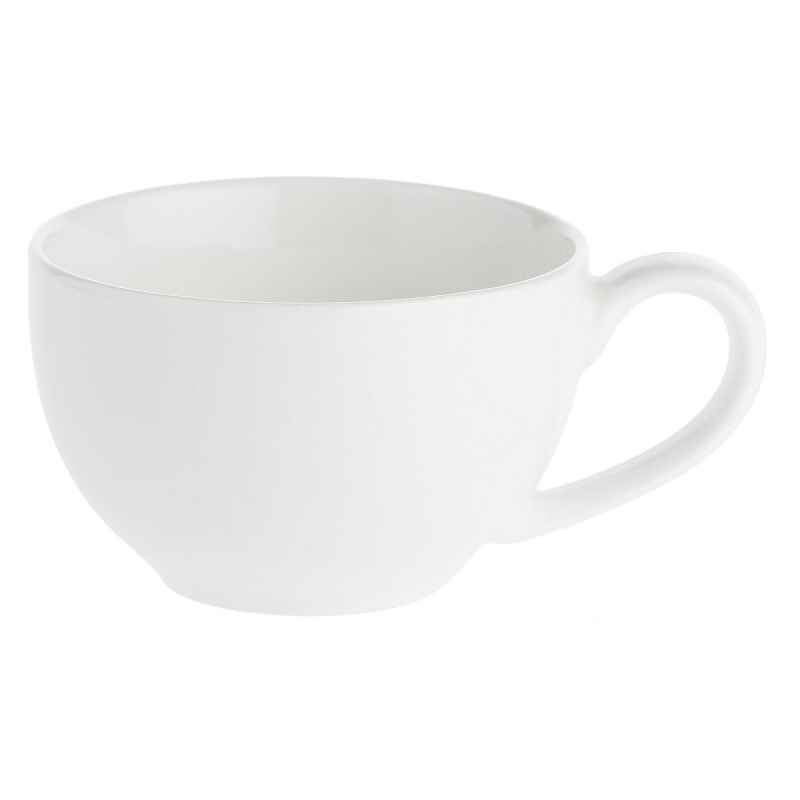 Preview: Teetasse mit Untertasse 220 ml Weiß Set 6 Stück