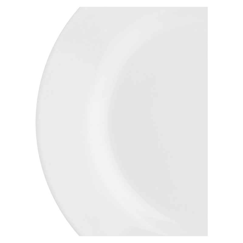 Preview: Teller mit Fahne 20 cm Weiß / Set 2 Stück