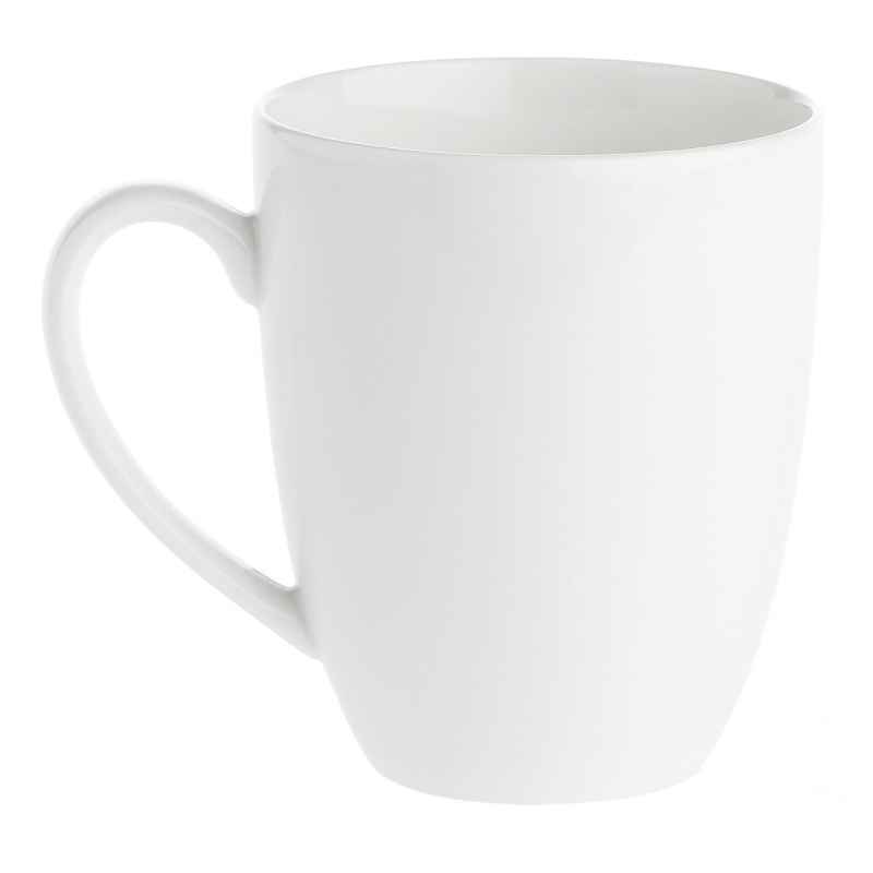 Preview: Kaffeebecher 450 ml Weiß Set 6 Stück