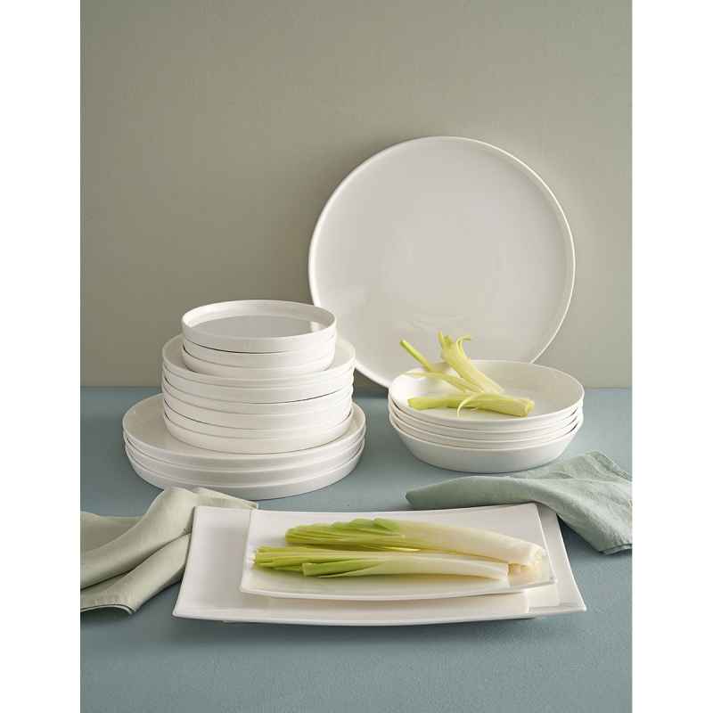 Preview: Servierplatte rechteckig Essenziale Gourmet 28 x 17 cm Weiß