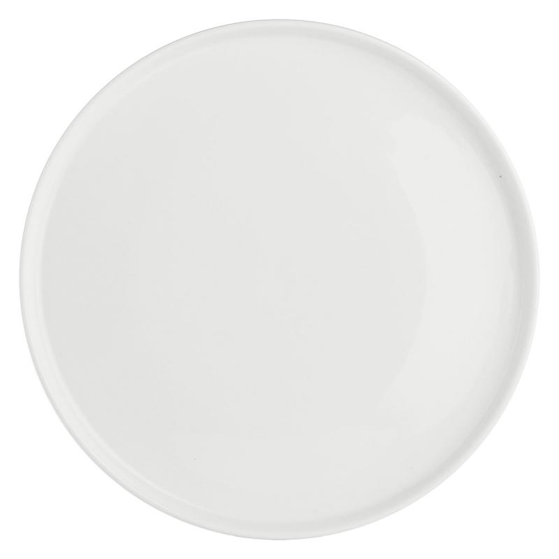 Preview: Teller flach Essenziale Gourmet Ø 21 cm Weiß Set 6 Stück